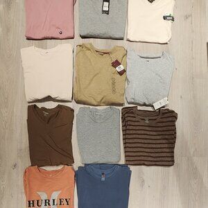 Men's XL T-Shirts Tee Shirts Many NWT Lot of 11